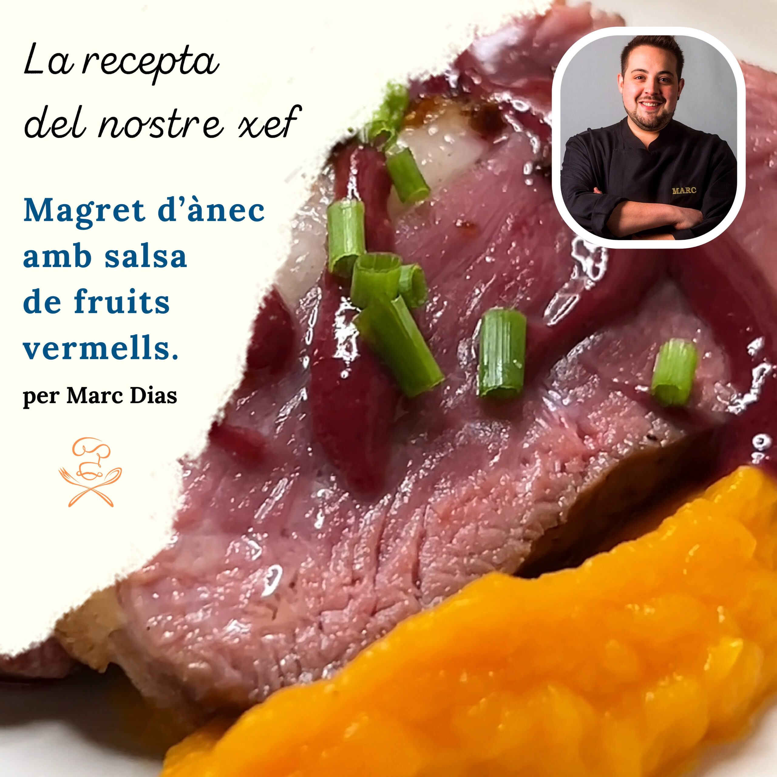 Magret d’ànec amb salsa de fruits vermells